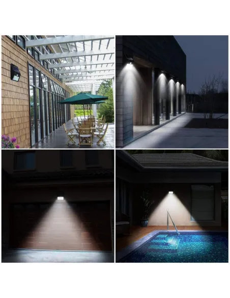 Set 5 Lampi Solare cu 30 LED, senzor de miscare si senzor de