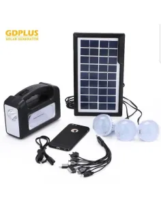 Kit panou solar Gdplus GD-7, 3 becuri, lanterna inclusa 2
