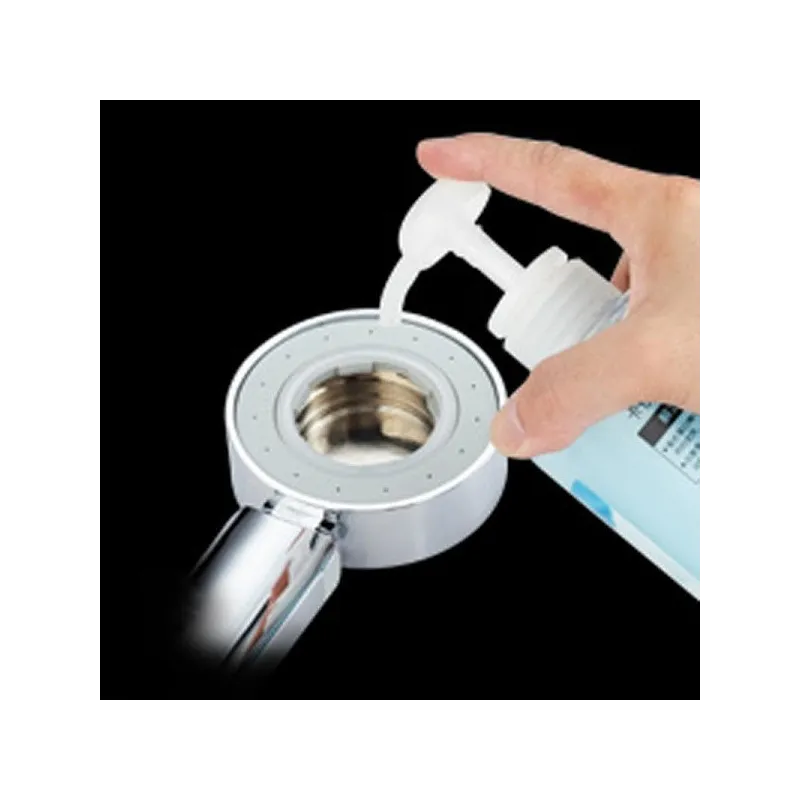 Cap de dus multifunctional cu recipient pentru sampon/gel de