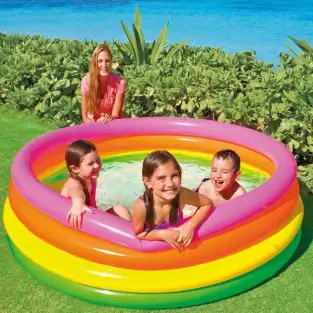 Piscina gonflabila Sunset Glow 168 x 46 cm - cu 4 inele cu