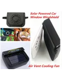 Ventilator auto cu incarcare solara, prindere de parbriz cu