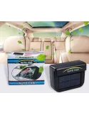 Ventilator auto cu incarcare solara, prindere de parbriz cu