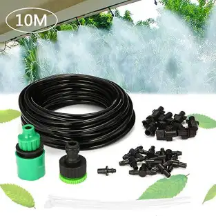Kit pentru racit terasa, cu vapori de apa, furtun de 10 m si 10