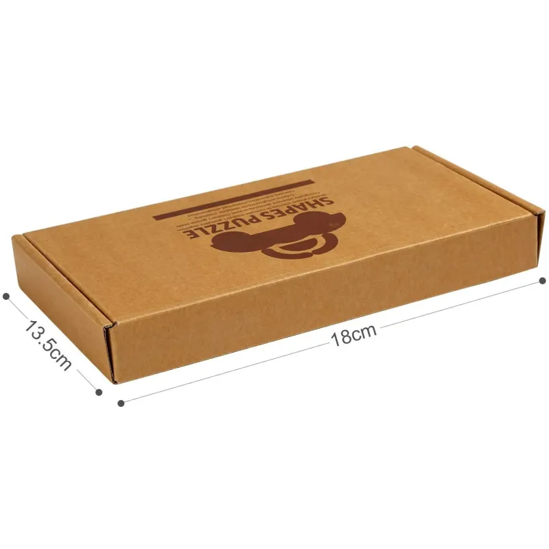 Shapes Puzzle educativ din lemn cu 36 piese din lemn si 50