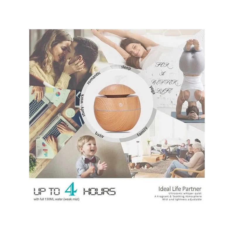 Umidificator de aer cu ultrasunete, lampa de veghe