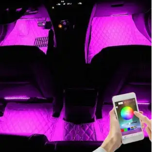 Bandă LED auto Ambient - kit 4 buc red-mag.ro 2