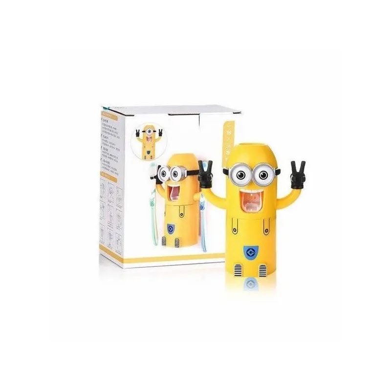 Dozator pasta de dinti cu suport pentru 2 periute, model