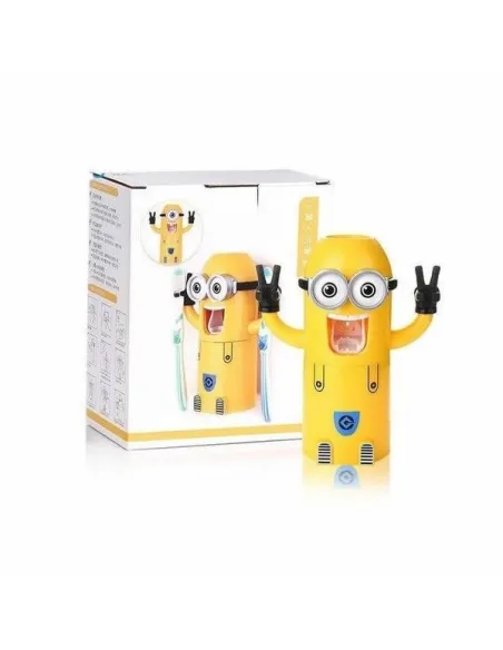 Dozator pasta de dinti cu suport pentru 2 periute, model