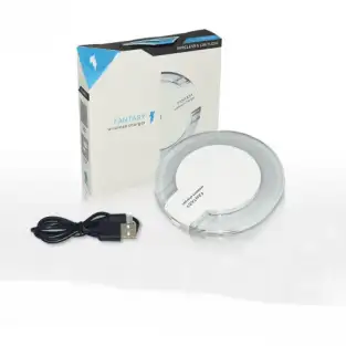 Incarcator wireless cu LED, micro USB
