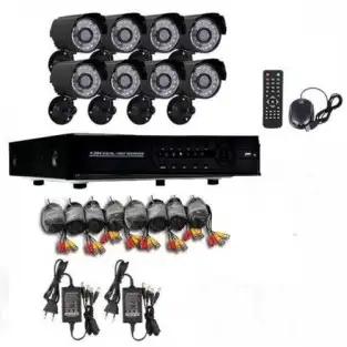 Kit Supraveghere CCTV, 8 camere, interior/exterior, AHD, 1080P