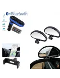 Set 2 x oglinda auxiliara unghi mort, cu prindere exterioara + MODULATOR FM MP3 PLAYER + SUPORT AUTO TELEFON