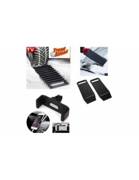 Set 2 benzi antiderapante pentru automobil + Cadou: Suport auto telefon