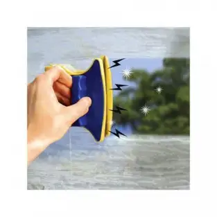 2 x Curatator magnetic cu bureti pentru geamuri