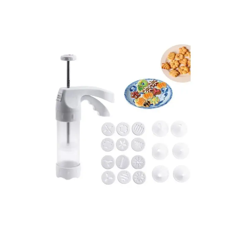 2 x Dispozitiv de ornat torturi si prajituri Cookie Press