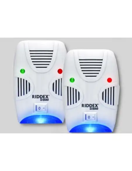 Aparat anti rozatoare, anti soareci, anti sobolani, anti gandaci - Set 2 bucati aparate Riddex Quad la pret de 1 bucata