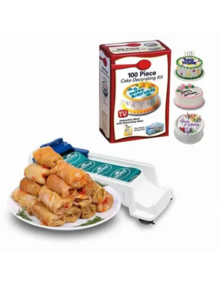 Aparat de facut sarmale + Set 100 piese decorat torturi