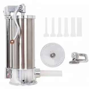 Aparat vertical de facut carnati Inox 5,5 Litri