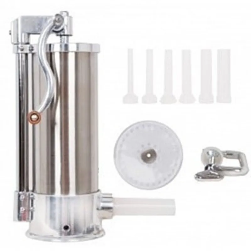 Aparat vertical de facut carnati Inox 5,5 Litri