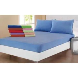 Protejeaza-ti salteaua si prelungeste-i viata cu: Husa de pat diverse culori 100% BUMBAC 160 * 200 cm