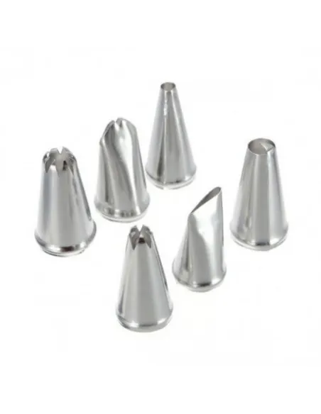 Set 6 duiuri profesionale din inox pentru ornat