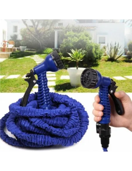 Furtun de gradina extensibil la 60 m + pistol cadou