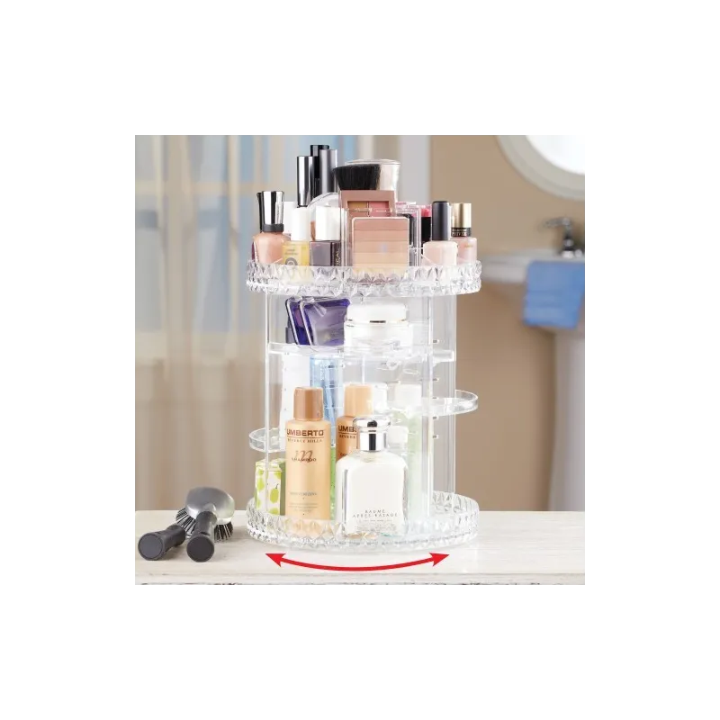 Organizator rotativ cosmetice supraetajat