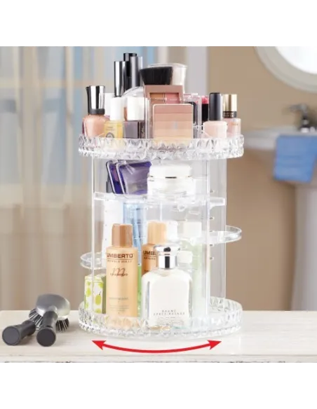Organizator rotativ cosmetice supraetajat