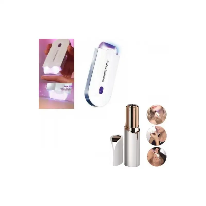 Pachet cosmetic complet: epilator Sensa Light + EPILATOR FACIAL PORTABIL - CU LED INCORPORAT