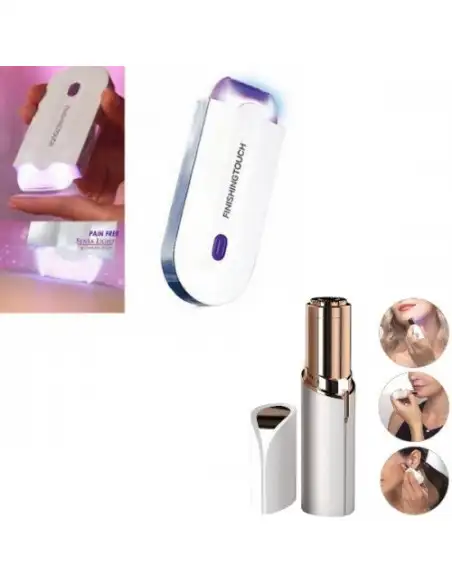 Pachet cosmetic complet: epilator Sensa Light + EPILATOR FACIAL PORTABIL - CU LED INCORPORAT