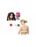 Set bigudiuri spiralate + Clips pentru bretele de sutien