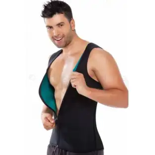 Tricou - vesta modelatoare din neopren - pentru barbati