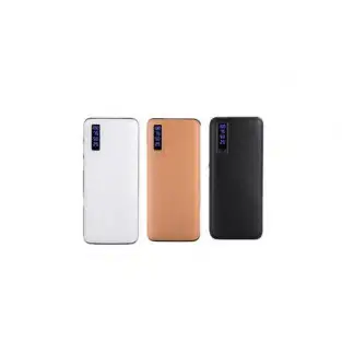 Baterie externa Smart Power Bank 20000 mAh, 3 x USB design piele