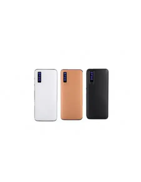 Baterie externa Smart Power Bank 20000 mAh, 3 x USB design piele