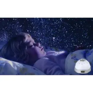 Ceas cu proiectie si 5 functii - proiecteaza un cer de noapte instelat pe tavanul camerei