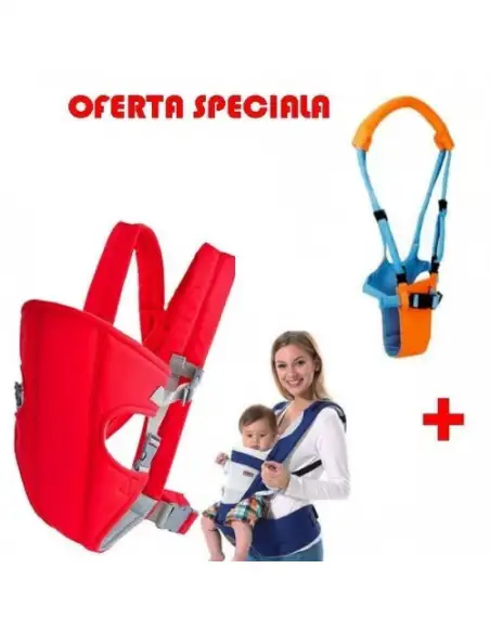 Port bebe (marsupiu) pentru bebelusi + Cadou: HAM PENTRU BEBELUSI MOBY BABY MOON WALK
