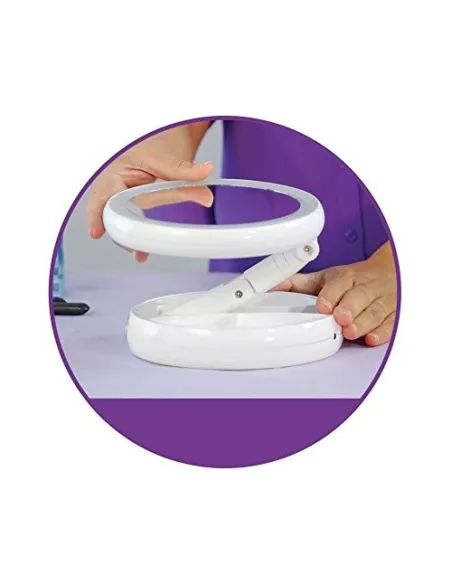 Oglinda pliabila, iluminata cu LED-uri red-mag.ro