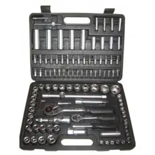 Trusa de chei tubulare si clicket 108 piese