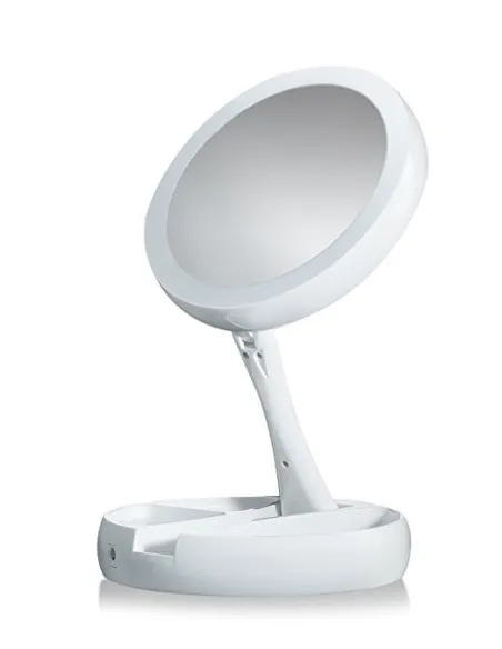 Oglinda pliabila, iluminata cu LED-uri red-mag.ro