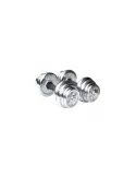 Set 2 piese gantere cromate 15 KG discuri detasabile