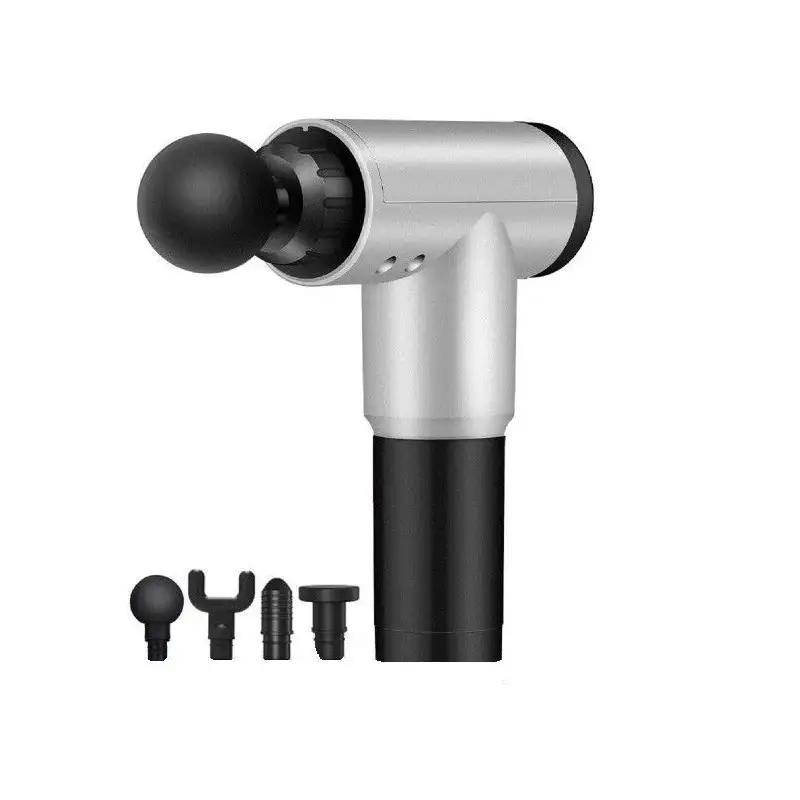 Aparat masaj Intens profesional pistol Bomb, masaj slabire, anticelulitic, tonifiere, relaxare, 4 capete, 6 trepte de viteza