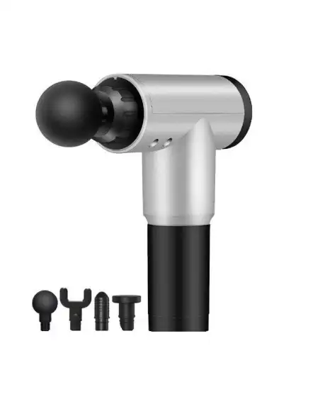 Aparat masaj Intens profesional pistol Bomb, masaj slabire, anticelulitic, tonifiere, relaxare, 4 capete, 6 trepte de viteza