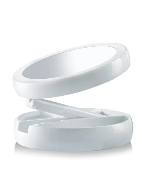 Oglinda pliabila, iluminata cu LED-uri red-mag.ro