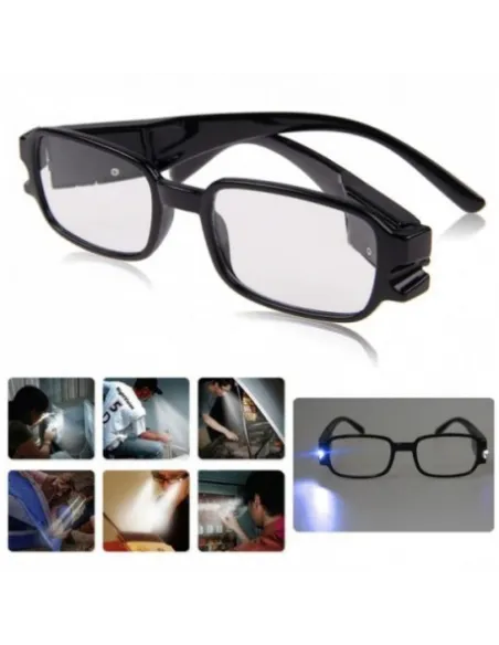 Ochelari pentru citit dotati cu 2 LED-uri