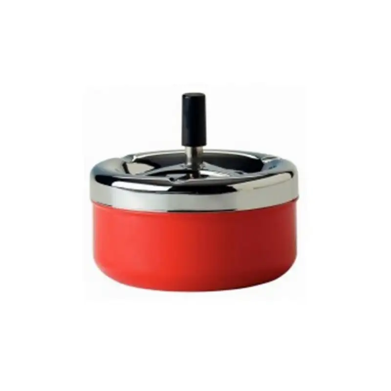 Scrumiera mare inox cu buton