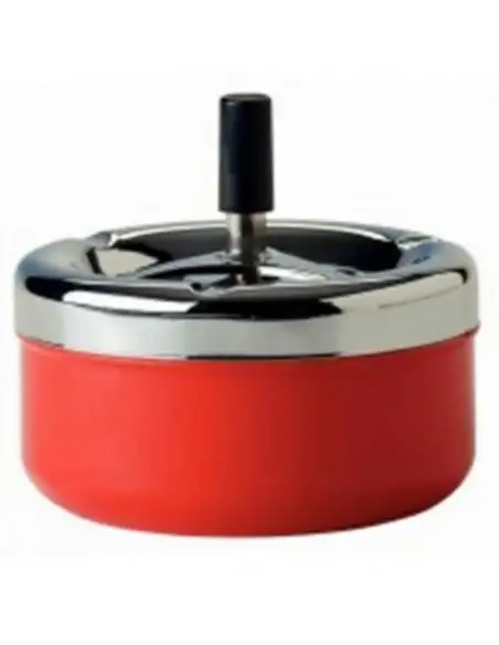 Scrumiera mare inox cu buton