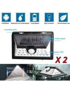 Set 2 x lampa solara 32 LED si senzor de miscare red-mag.ro 2