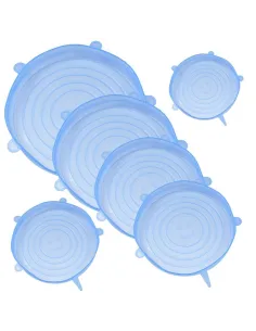 Set 6 capace flexibile din silicon, pentru