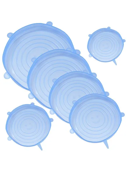 Set 6 capace flexibile din silicon, pentru