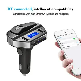 Kit modulator MP3 + Handsfree cu casca bluetooth V4.2+ EDR