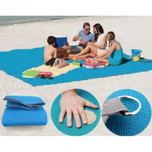 Prosop de plaja 150 x 200 cm, PVC. Nu retine nisipul. red-mag.ro